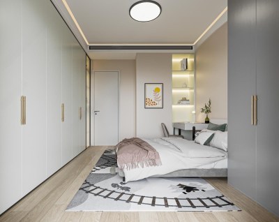 北欧卧室3D模型下载